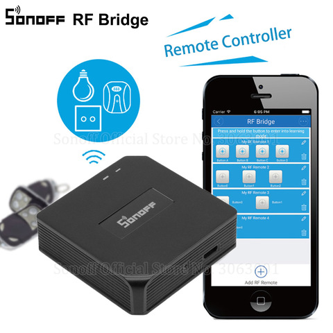 Sonoff RF Bridge WiFi 433 МГц, универсальный переключатель для автоматизации умного дома, пульт дистанционного управления ► Фото 1/6