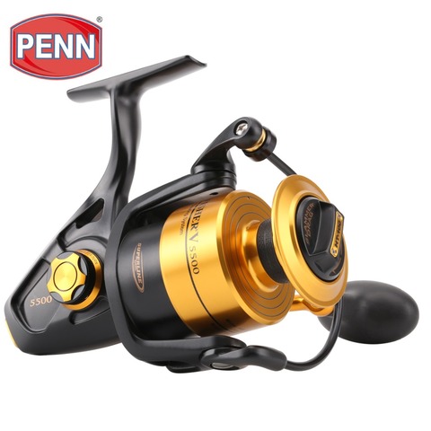 Спиннинговая Рыболовная катушка PENN SPINFISHER V SSV 3500-10500, 5 + 1 шарикоподшипник, полностью металлический корпус, стандартная катушка для морской рыбалки ► Фото 1/6