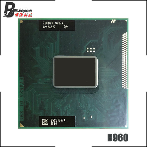 Процессор Intel Pentium B960 SR0C9 SR07V 2,2 ГГц двухъядерный двухпотоковый ЦПУ процессор 2 Мб 35 Вт Разъем G2 / rPGA988B ► Фото 1/1