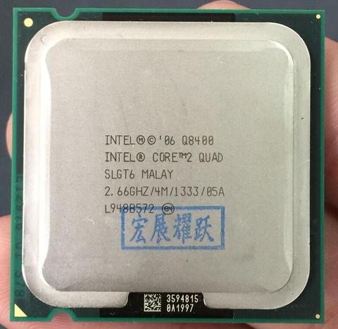 ПК компьютер Intel Core2 четырехъядерный процессор Q8400 (4M кэш, 2,66 ГГц, 1333 МГц FSB) LGA775 настольный процессор ► Фото 1/2