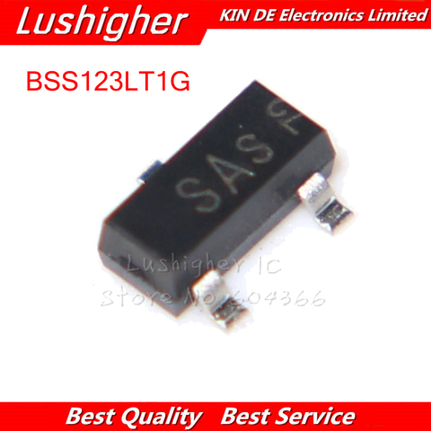 100 шт. BSS123LT1G BSS123 SOT23 SOT SMD MOS FET транзистор ► Фото 1/4