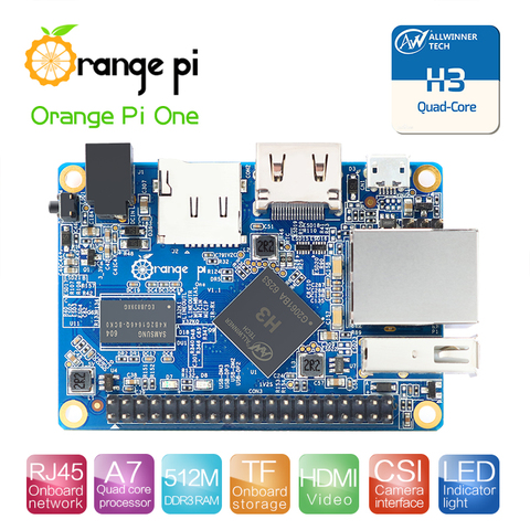 Мини-компьютер Orange Pi One 512 Мб H3 Quad-Core, Поддержка Android,Ubuntu,Debian ► Фото 1/4