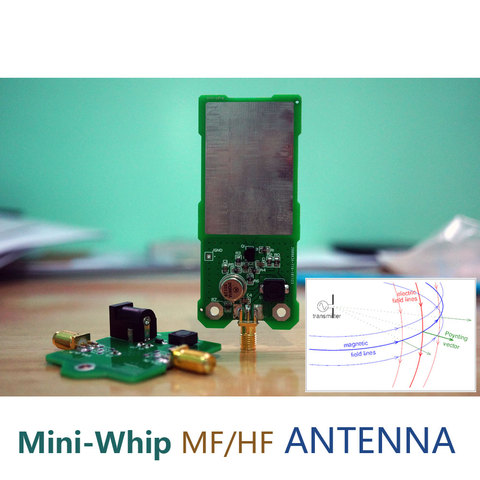 Мини-Whip MF/HF/VHF SDR антенна, мини-Whip Коротковолновая активная антенна для радиоприемника, трубчатого (транзисторного) радиоприемника, для приема hackrf ► Фото 1/5
