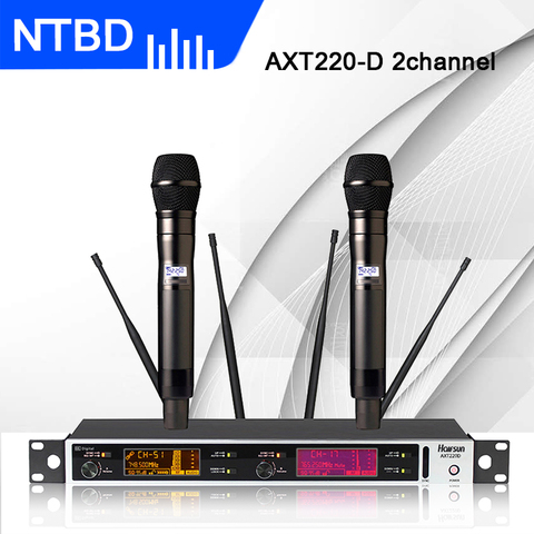 NTBD профессиональная двойная Беспроводная микрофонная система KTV AXT220D ► Фото 1/5