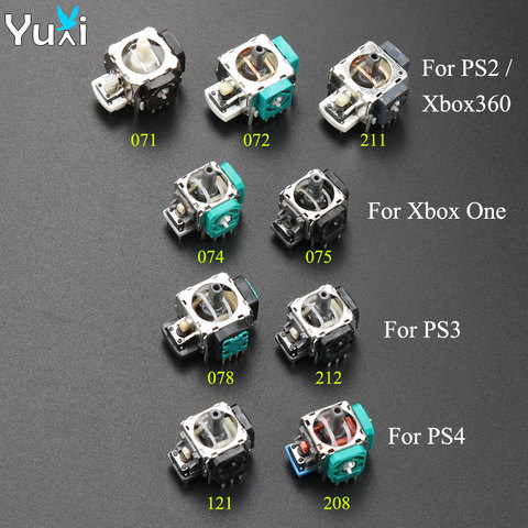 Сменный 3D Аналоговый джойстик YuXi 2cps, ручки для PS2, PS3, PS4, контроллера Dualshock 2, 3, 4, для Xbox 360, Xbox One ► Фото 1/6