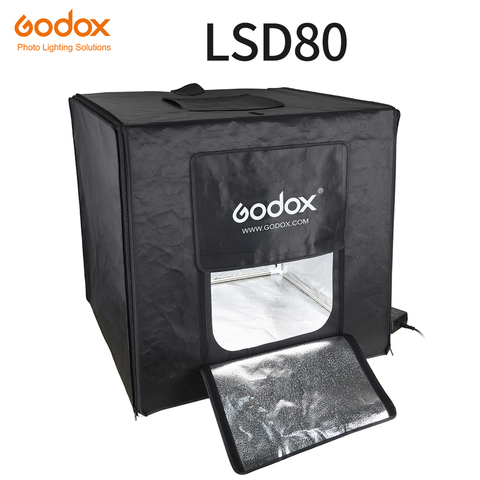 Светодиодный софтбокс Godox LSD80 80*80 см, 40 Вт, CRI>96, для фотостудии, портативный светильник для стрельбы, софтбокс с переносной сумкой для фотографии товара ► Фото 1/1