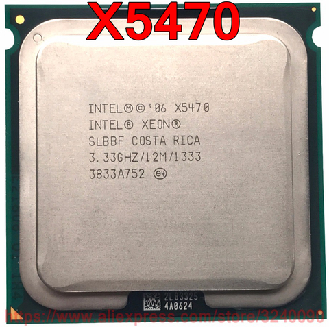 Оригинальный процессор Intel CPU Xeon X5470 3,33 ГГц/12 МБ/1333 МГц четырехъядерный разъем 771 Бесплатная доставка Быстрая доставка ► Фото 1/1