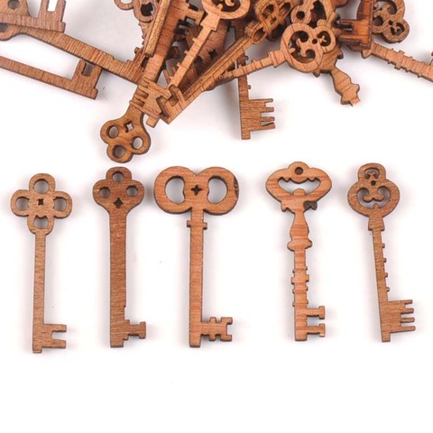 Набор винтажных ключей из необработанной древесины, 25 шт., M0915 ► Фото 1/4