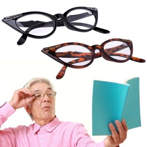 Женские очки для чтения «кошачий глаз», очки для дальнозоркости, полимерные линзы + 1,0 ~ + 3,5 ► Фото 1/6
