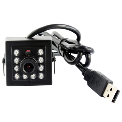 ELP 1080P CMOS OV2710 высокая скорость 30fps/60fps/120fps IR CCTV ночное видение 3,6 мм объектив мини веб-камера USB2.0 инфракрасная камера ► Фото 1/6