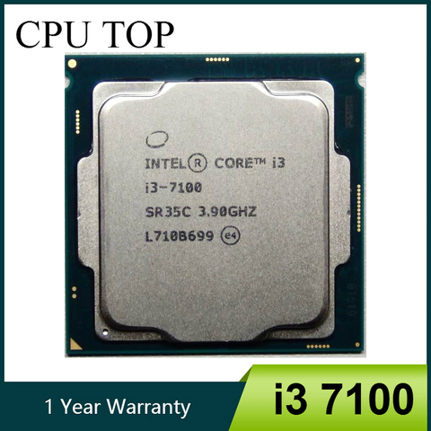 Процессор Intel Core i3 7100, 3,90 ГГц, 3 м, двухъядерный разъем 1151, настольный процессор, 100% рабочий ► Фото 1/1