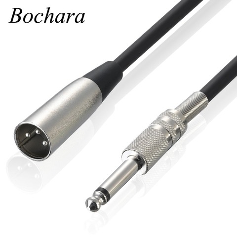 Аудио кабель Bochara 1/4 дюйма, разъем 6,35 мм, штекер на штекер XLR, микрофон, сердечник, 6 футов, 10 футов, 16 футов, 25 футов, 33 фута ► Фото 1/6