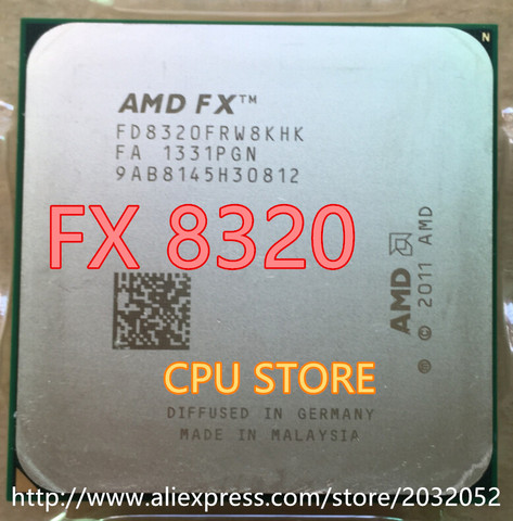 AMD FX 8320 3,5 GHz Восьмиядерный 3,5G/8M/125W процессор разъем AM3 + ЦПУ стандарпосылка упаковка (100% рабочий Бесплатная доставка) ► Фото 1/1