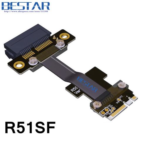 Переходник NGFF M.2 Key A + E к PCIe 1x Райзер-расширитель адаптер кабель 5 см-80 см Gen3.0 Key A E m2 pci-e для PCI-Express 1x 2x 4x 8x 16x ► Фото 1/5