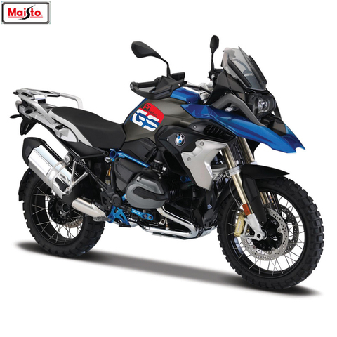 Maisto 1:18 BMW R1200GS Silvardo оригинальная Авторизованная модель мотоцикла из сплава Игрушечная машина ► Фото 1/5