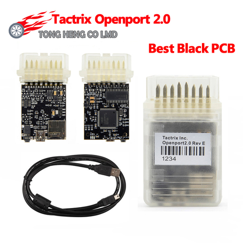 Лучший черный чип Tactrix Openport 2,0 с ECU FLASH ECU чип тюнинг Tactrix Openport 2,0 ECUFLASH с полным комплектом SW ► Фото 1/6
