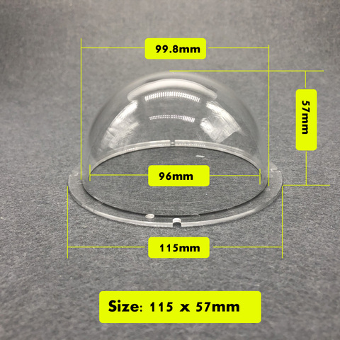 115x57 мм 4 дюйма акриловый/PC Крытый Открытый CCTV Замена прозрачный корпус для купольной камеры безопасности камера защитный мяч крышка ► Фото 1/6
