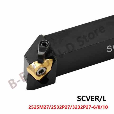 За пределами SCVER SCVEL SCVER2525M27-6 SCVER2532P27-8 SCVEL2532P27 SCVEL3232P27 вертикальный держатель для токарного инструмента ► Фото 1/4