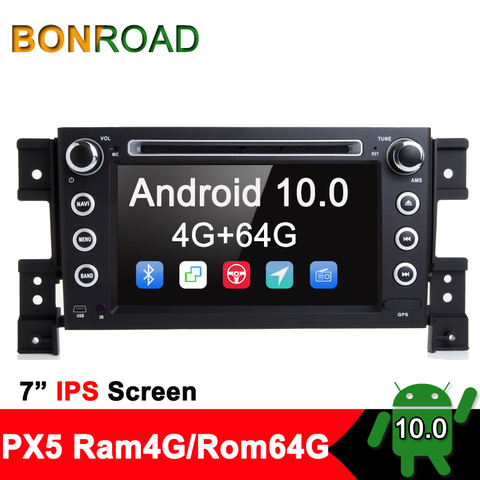 Автомобильный dvd-плеер Bonroad, 7 дюймов, 2Din, Android 9,0, для suzuki grand vitara 2007-2013, стерео, gps-навигация, радио, USB, аудио, видео плеер ► Фото 1/6