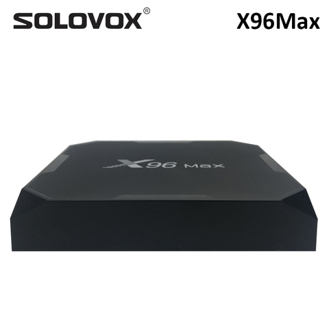 SOLOVOX X96 Max X2 Android 8,1 ТВ-приставка Amlogic S905X2 LPDDR4 Четырехъядерный 4 Гб 64 Гб 2,4G и 5 ГГц Wifi BT 1000M 4K X96Max Смарт ТВ-приставка ► Фото 1/6