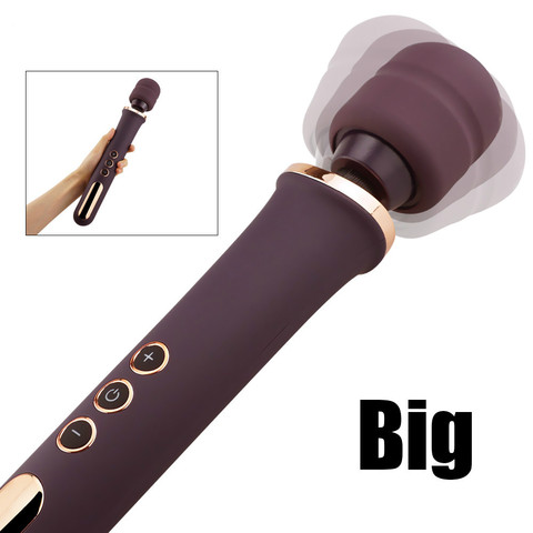 Огромная большая волшебная палочка AV Вибратор секс-игрушки для женщин USB зарядка массажер-Стимулятор клитора для взрослых точка G вибрирующ... ► Фото 1/6