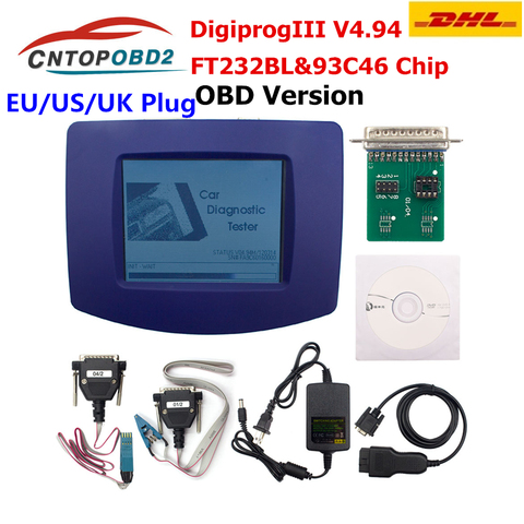 Новейший Digiprog III V4.94 Digiprog 3 Одометр Программист Digiprog3 FTDI Автомобильная Регулировка пробега инструмент Digi Pro 3 полный набор кабелей ► Фото 1/6