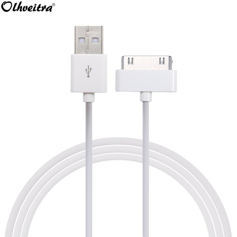 USB-кабель для передачи данных Olhveitra, кабель для зарядки iPhone 4 s 4s 3GS 3G iPod Nano iPad 2 3, зарядное устройство, 30-контактный зарядный кабель ► Фото 1/6