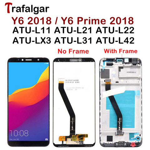 Trafalgar дисплей для Huawei Y6 2022 ЖК-дисплей ATU L31 L21 LX1 L42 сенсорный экран для Huawei Y6 Prime 2022 дисплей с рамкой ► Фото 1/6