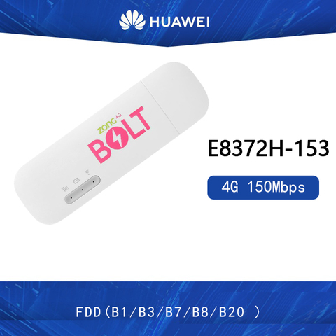 Разблокированный новый Huawei E8372 E8372h-153 4G LTE 150 Мбит/с WiFi модем 4G USB модем Dongle 4G Carfi модем ► Фото 1/6