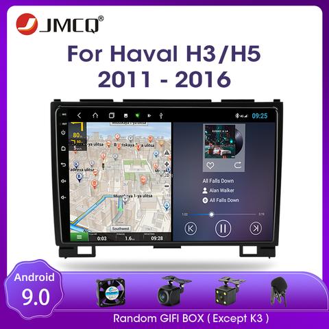 JMCQ Android 9,0 RDS DSP для Great Wall Hover H5 H3 2011-2016 Car Radio Multimidia Video 2din 4G + 64G GPS Navigaion Split Screen ► Фото 1/6
