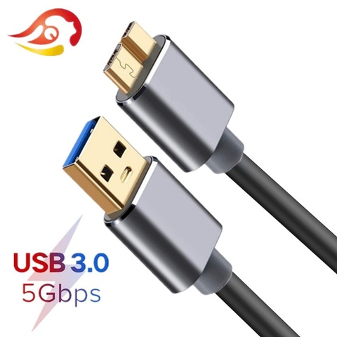 Кабель SSD для жесткого диска кабель для синхронизации USB 3,0 к micro B USB шнур внешний жесткий диск HDD для Samsun S5 зарядный USB кабель для жесткого диск... ► Фото 1/6