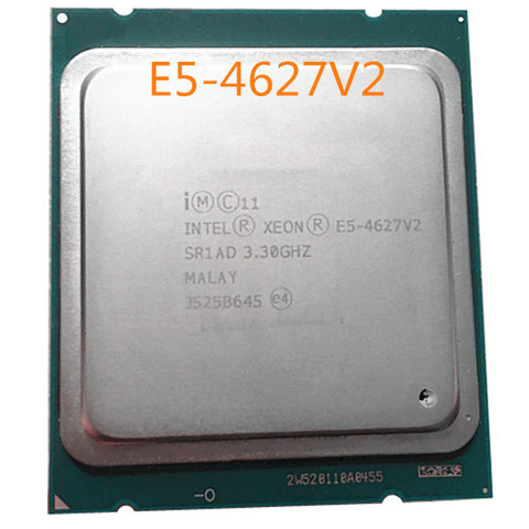 Оригинальный процессор Intel Xeon E5 4627V2, 3,3 ГГц, 8-ядерный процессор, 16 Мб, SmartCache E5 4627 V2 FCLGA2011, 130 Вт, с процессором V2 ► Фото 1/1