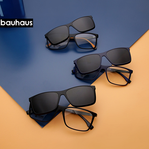 RS004 поляризованные оптические магнитные солнцезащитные очки для мужчин и женщин на заказ, магнитные солнцезащитные очки с зажимом, солнцезащитные очки с зажимом Polaroid ► Фото 1/6