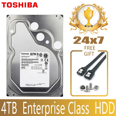 Жесткий Диск TOSHIBA 4 ТБ, внутренний жесткий диск HD SATA III 6, 7200 об/мин, 128 м, 3,5 