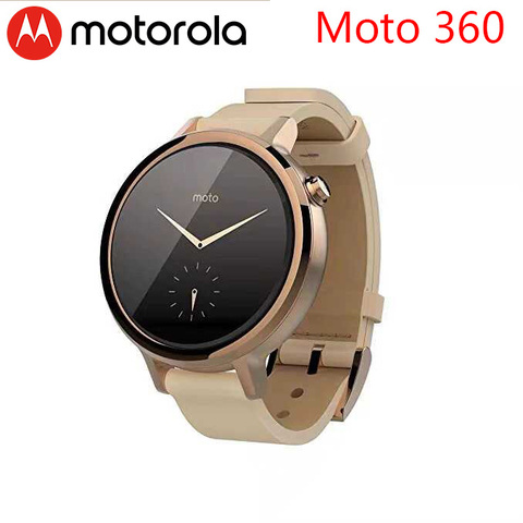 Б/у Motorola smartwatch 2nd generation Мото 360 2 smart watch международная версия 42mm rose gold Водонепроницаемый глобальная версия ► Фото 1/6