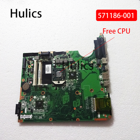 Оригинальная материнская плата Hulics 571186 для ноутбука HP PAVILION 571186-001 DV6-2000 DV6, материнская плата с бесплатным ЦП ► Фото 1/4