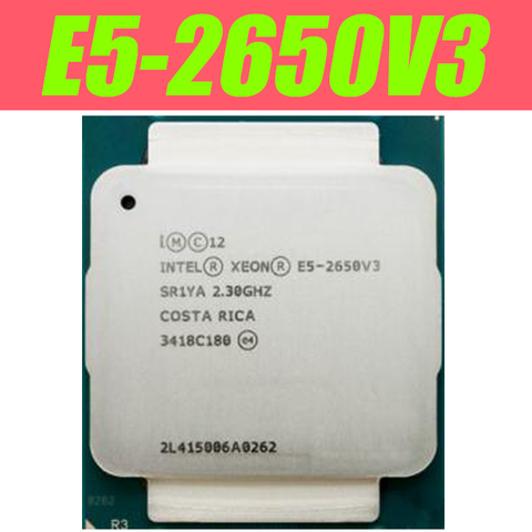 Процессор Intel Xeon E5 2650 V3 SR1YA CPU 2,3G серверный ЦПУ LGA 2011-3 e5-2650 V3 2650V3 10-ядерный процессор SR1YA для материнской платы X99 ► Фото 1/1