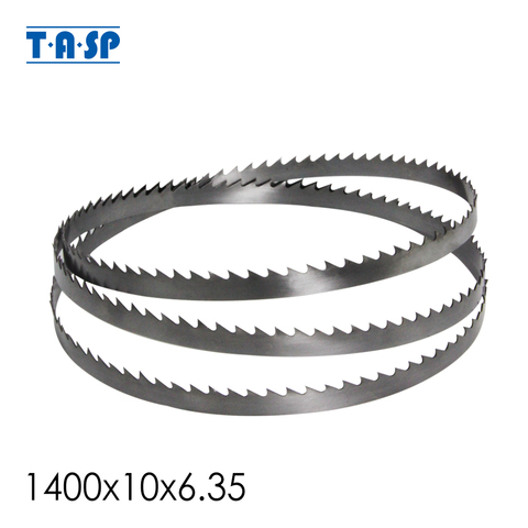 Полотно ленточной пилы TASP 1 шт., 1400(55-1/8 дюйма) x 10x мм для Woodwoking 6 tpi, сменные полотна ленточной пилы для Scheppach HBS20 ► Фото 1/6
