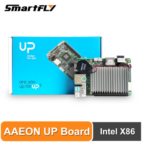 AAEON UP Board Inter 4 Гб ОЗУ + 32 ГБ EMMC Совместимость с большинством Raspberry Pi HAT Intel X86 Поддержка Linux, Android, Windows 10 ► Фото 1/6