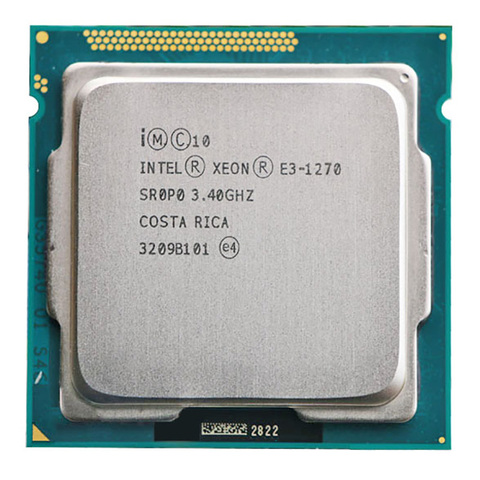 Для Intel Xeon E3-1270 E3 1270 CPU 3,4 GHz 8M 80W LGA 1155 четырехъядерный серверный процессор ► Фото 1/2
