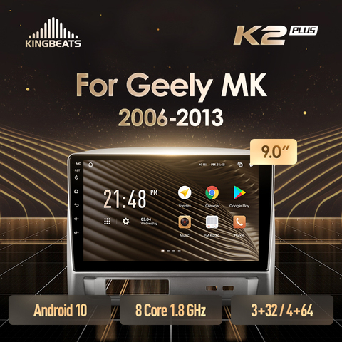 KingBeats штатное головное устройство For Geely MK 1 2006 - 2013 GPS Android 10 автомагнитола на андроид магнитола For Джили МК 1 For автомобильная мультимедиа Octa Core 8 core*1.8G No 2din 2 din dvd ► Фото 1/6