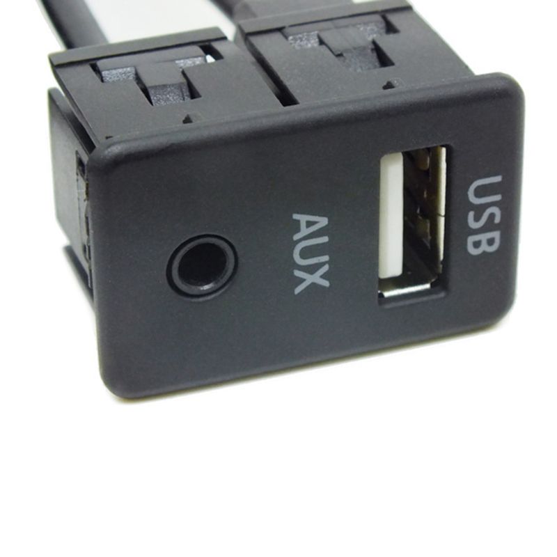 AUX USB переходник машину - Переходник AUX папа - USB папа, черный