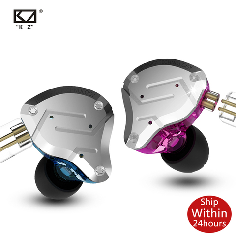 KZ ZS10 PRO 4BA + 1DD HIFI металлическая гарнитура наушники-вкладыши гибридные спортивные шумоподавляющие наушники ZSX ZSN ZAX ZST AS16 AS12 AS10 C16 ► Фото 1/6