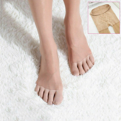 Колготки с пятью пальцами и раздельным носком; Тонкие носки; 20d Nylons; Открытые прозрачные чулки; Колготки ► Фото 1/6
