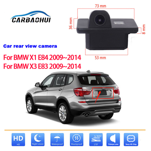 Для BMW X1 E84/ X3 E83 2009-2014-2022 камера заднего вида CCD full HD ночного видения Водонепроницаемая Высококачественная RCA ► Фото 1/1