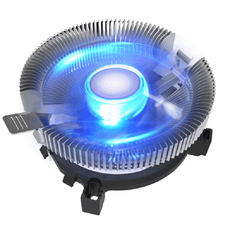 Универсальный настольный компьютер ПК синий светодиодный алюминиевый радиатор с кулером для процессора вентилятор охлаждения для LGA 775 1150 ... ► Фото 1/5