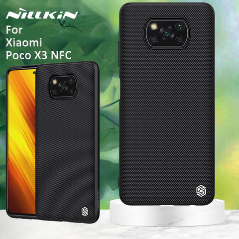 Nillkin для Xiaomi Poco X3 NFC чехол задняя крышка текстурированная Защитная нейлоновая нить Nilkin ТПУ поликарбонатные чехлы ► Фото 1/6