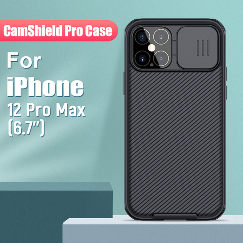 Чехол для iPhone 12 Pro Max 6,7 ''NILLKIN CamShield Slide Camera, защита конфиденциальности, задняя крышка для iPhone 12 Pro, чехол для iPhone 12 ► Фото 1/6