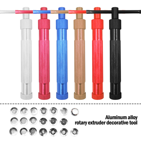 Идеальный пистолет для скульптуры торта из розового золота с 20 наконечниками для работы с глиной, экструдер для сахарной пасты, скульптура для мастики, торта, полимерный инструмент ► Фото 1/1