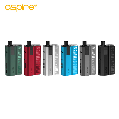 Оригинальный комплект Vaper 100% Aspire Nautilus Prime Pod с аккумулятором 60 Вт 2000 мАч 3,4 мл 0,69 OLED-экран VV VW в режиме прохождения Type-C 2A ► Фото 1/6